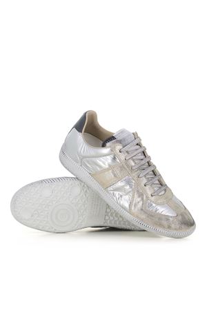 Silver leather sneakers MAISON MARGIELA | S97WS0083P7451HB123